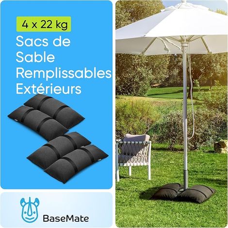Sand Bags for Parasol Base Weight - 4 x Bags - Arched Bags for Cantilever Parasol Stand (1/3)
