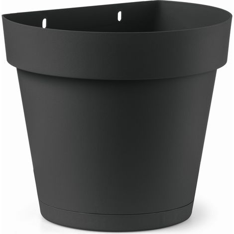 Vase mural Cléo Anthracite - 18 cm