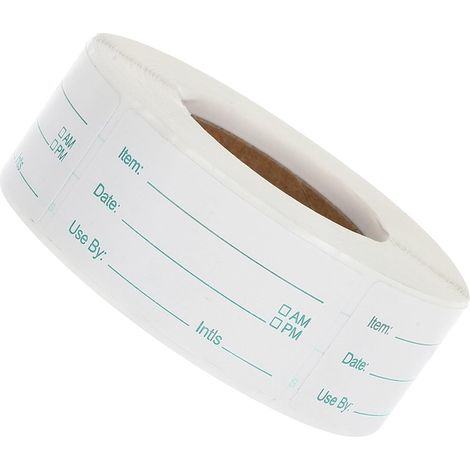 CCYKXA1rouleau Étiquettes de Congélation Amovibles pour Contenants Alimentaires AutocollantsBleu Stockage Cuisine Bocaux Congélateur Frigo Restaurant Maison (1/5)