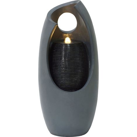 LED Wasserspiel Kaskade mit Pumpe – Gartenbrunnen Strahlende