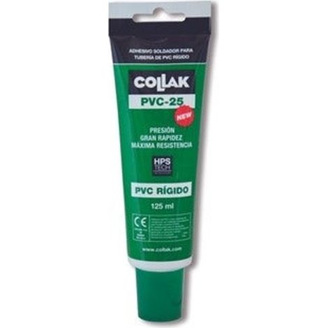 Cola pegamento adhesivo, PVC-25 presión, secado rápido 125 ml (1/5)