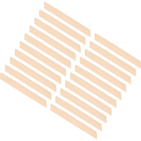 20 spatules applicatrices en bois de forme quadrangulaire pour l'épilation (1/5)
