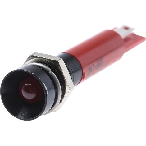 Voyant LED clignotante Rouge RS PRO, dia. 8mm, 24V c.c. ( Prix pour 1 )