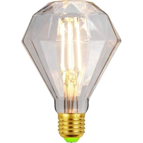 Led Ampoules Vintage Ampoule 4W Diamant Edison Ampoule G95 220/240V E27 Spécialité Ampoule Décorative (Transparent) [Classe énergétique D] (1/5)