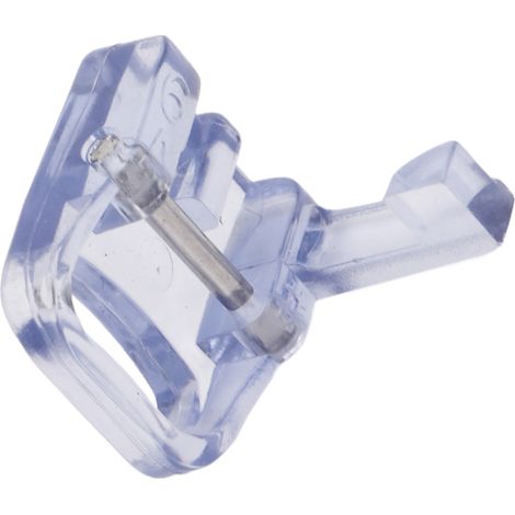 Pied presseur transparent anti-rouille pour machine à coudre Pfaff, idéal pour la broderie et la couture libre, durable et précis. (1/5)