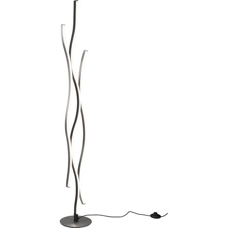 Lampadaire LED BLAZE argent variable Trio 441210305 (1/4)