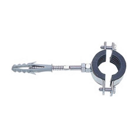 COLLARE PESANTE ZINCATO CON GUARNIZIONE ISOFONICA- Diam. 3/4       (mm 25-30)- OTER- pezzi 1