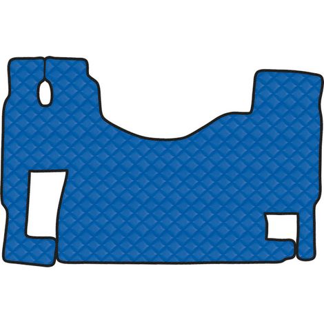 Tappeto unico in Skeentex - Blu - compatibile per Mercedes Actros MP2 (04/0312/08) no tunnel, sedile fisso - Mercedes Actros MP3 (06/0812/13) no tunnel, sedile fisso (1/2)