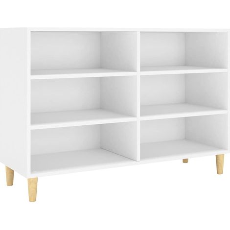 Sideboard/Anrichte/Buffet Weiß 103,5x35x70 cm Holzwerkstoff LXWW812569 (1/5)