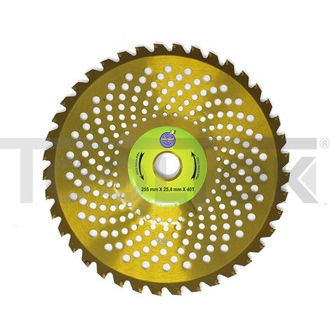 DISCO DECESPUGLIATORE LAMA TAGLIAERBA 40 DENTI WIDIA TOSAERBA 255mm BERNI (1/6)
