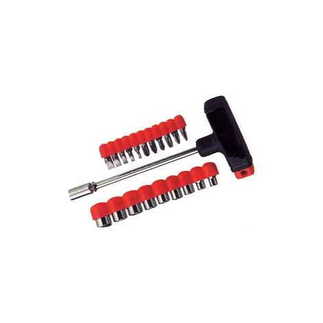 INSERTI E BUSSOLE MANICO T IN SET 22 PEZZI - 1 blister