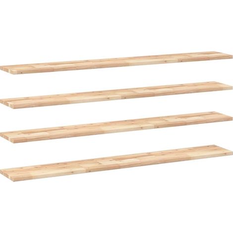 Maison Exclusive - Schweberegale 4 Stk. 120x20x2 cm Massivholz Ak