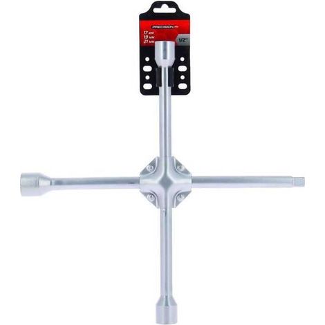 Clé en croix renforcé - PRECISION STEEL - Douilles 17, 19, 21 mm