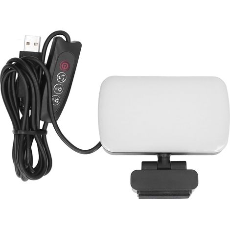 360° drehbare LED-Klemmleuchte mit 10 Helligkeitsstufen für Streaming und Videokonferenzen (1/5)