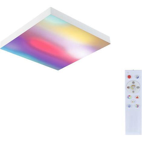 Plafonnier/applique Led RGB Velora Rainbow 30x30 blanc - (1/5)