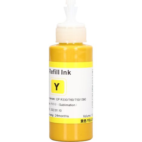 100 ml Thermotransfer-Sublimationstinte zum Nachfüllen, Zubehör für Digitaldrucker R330, 230, T60, T50 und Y (1/5)