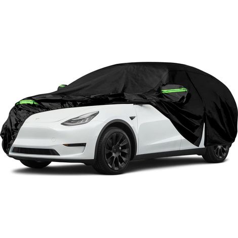 Autoabdeckung Wasserdicht für Tesla Model Y 2020-2025, atmungsaktiv, mit Reißverschluss (1/5)