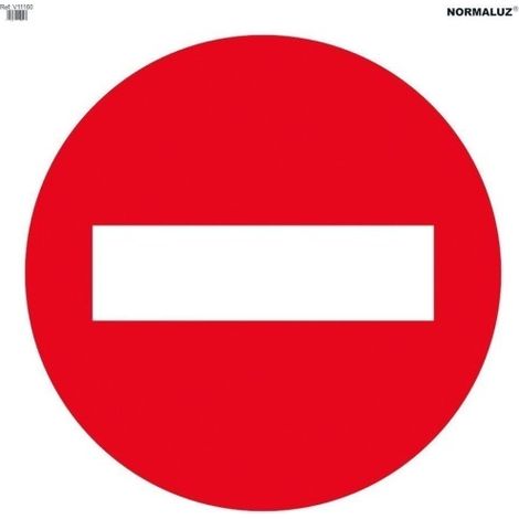 Señal Vial Bolsa Textil 700X700Mm Direccion Prohibida V11160
