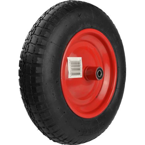 Roue de brouette GEKO 3.25-8 2PR, pneumatique, jante en acier G71041