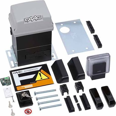 Faac – Kit de motorisation de portail coulissant 600kg – Moteur 746C avec carte E781 – IP44 – 220-240V – 105940