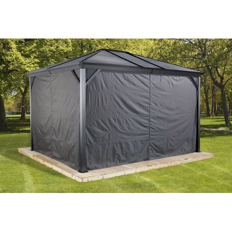 Sojag Vorhang-Set passend zu Ventura 10x14, dunkelgrau, Polyester (1/3)
