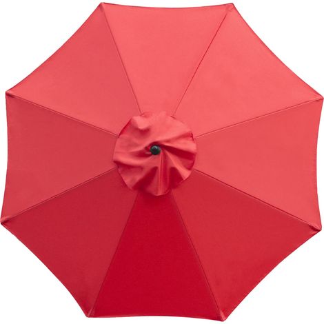 Auvent de rechange pour parasol de terrasse de 2,7 m (rouge) (1/5)