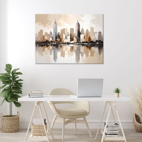 Wandbild Moderne Stadtarchitektur Beige 60x40 (1/4)