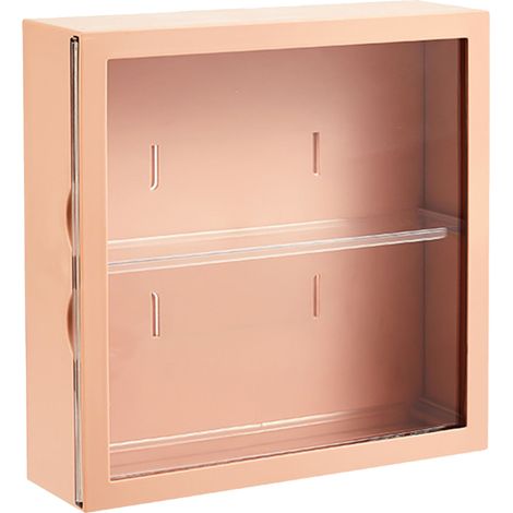 Vitrine murale pour figurines aveugles, coffret de rangement anti-poussière pour poupées, étagère d'exposition en café au lait (1/5)