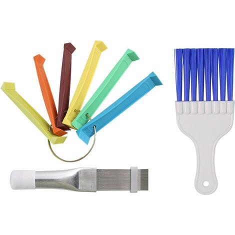 Peigne À Ailettes Pour Climatisation Outil Portable À Poils Durs Peigne à ailettes pour climatiseur Évaporateur, HVAC, Dortoirs, Bureaux, Appartements (1/5)