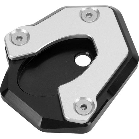 Plaque Élargie de Béquille Moto en Alliage d'Aluminium pour Z650 Z900 2017-2019, Noir, Remplacement Stable (1/5)
