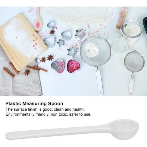 Confezione da 100 cucchiai dosatori di fertilizzante in plastica – 2 ml/1 g – resistenti alle alte temperature – per giardinaggio