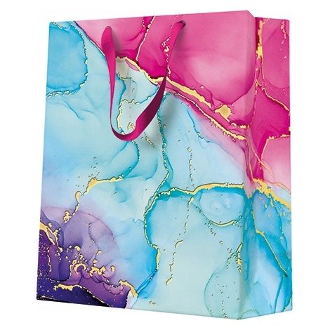 Sac cadeau de communion en marbre coloré 20 x 25 x 10 cm