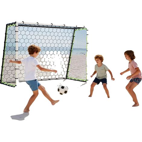 But de football, dimensions 12 x 6 pieds, design portable, base en métal pliable, filet en nylon durable, adapté à tous les âges (1/5)