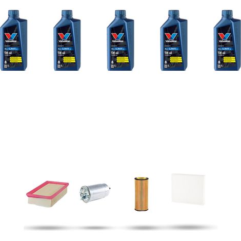 Kit tagliando 4 FILTRI e 5L OLIO compatibile con Seat Leon 1.9 TDI 81kw Dal 1999 al 2005 (1/5)