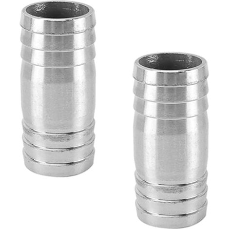 Set mit 2 geraden 30-mm-Schlauchverschraubungen aus Edelstahl – 2-Wege-Schlauchverschraubung (1/5)