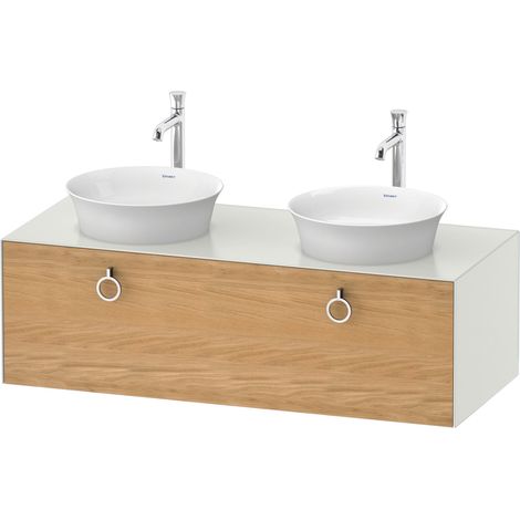 Duravit White Tulip, meuble sous-lavabo suspendu, largeur 1300 x (1/2)