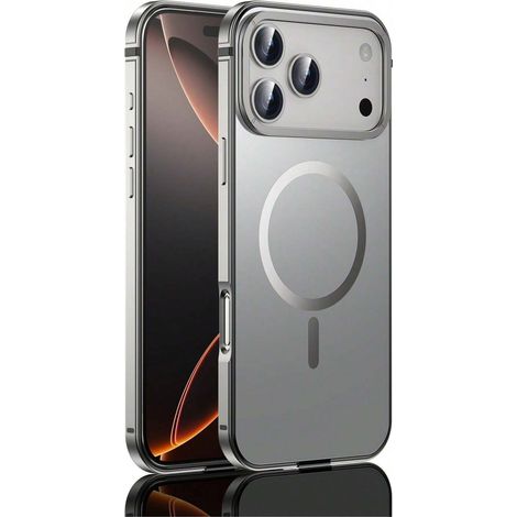 Coque pour téléphone, Compatible avec 17 Pro Max, 17 Pro, Ultra-Thin, Metal Design, MagSafe Charging, Shockproof (1/4)