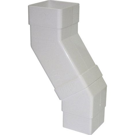 FloPlast 65mm Square Adjustable Offset Bend White (1/2)