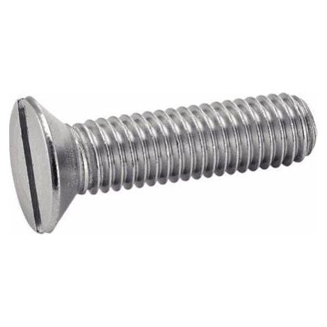 Viti metalliche con testa svasata M6X25 zincate - blister da 12 pezzi (1/2)