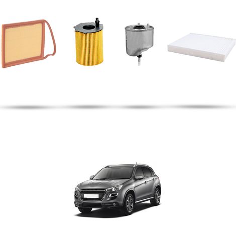 Kit tagliando 4 filtri compatibile con Peugeot 4008 1.6 hdi 84kw dal 2012 (1/5)