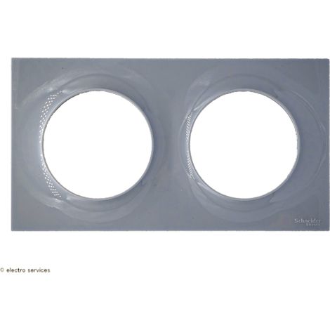 SCHNEIDER ELECTRIC S520704A1 ODACE STYL PLAQUE GRISE 2 POSTES