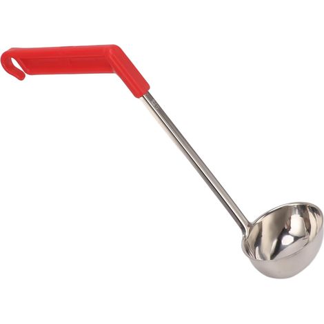 Louche à soupe inox anti-brûlure multifonction manche courbé cuisine maison 120 ml (1/5)