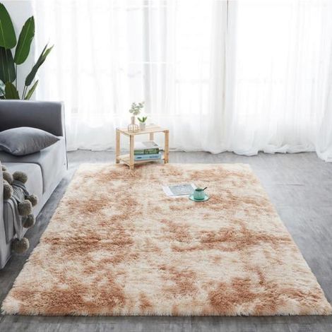 Tapis Shag - Surface En Fibre De Polypropylène - Dos Anti-dérapant - Pour Chambre À Coucher Salon Salle De Jeux Intérieur - 40 x 60 cm (1/4)