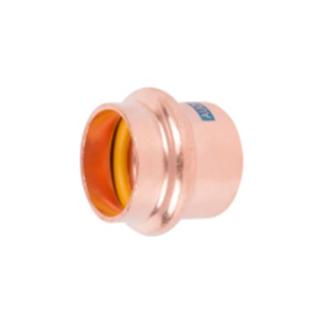 Embout en V HS AQUAGAS 18 mm 4541018 en cuivre, raccord à sertir pour gaz et eau