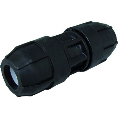 Raccordo/niples doppio 32ø per polietilene in plastica