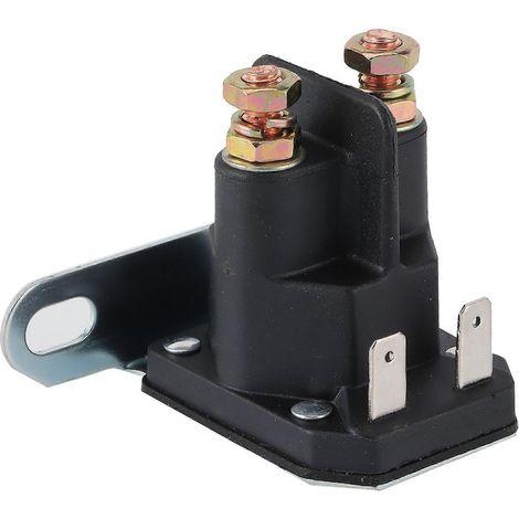 Relais de démarreur à solénoïde 72504439 AM138068 816121121116 Compatible avec Cub Cadet CC760ES/GT1054/GT1554 (1/4)