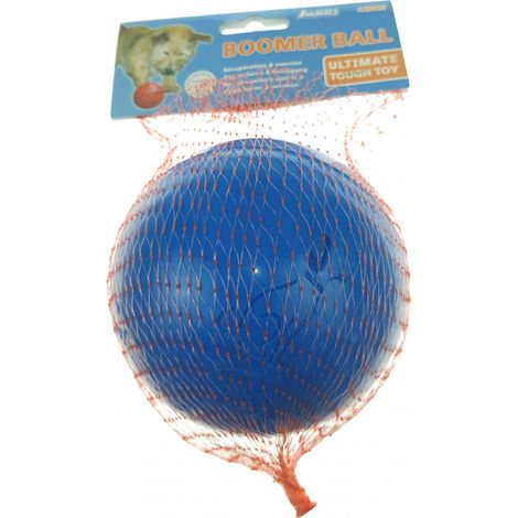 BOOMER BALL - Palla per cani praticamente indistruttibile. Palla resistente e duratura per cani, galleggia in acqua. Palla da calcio per cani piccoli iperattivi (110 mm) (1/3)