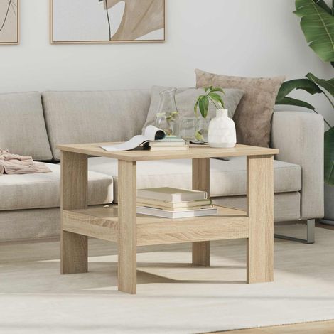 Coffee Table Sonoma Oak 57 x 55 x 45 cm Engineered Wood vidaXL (1/5)