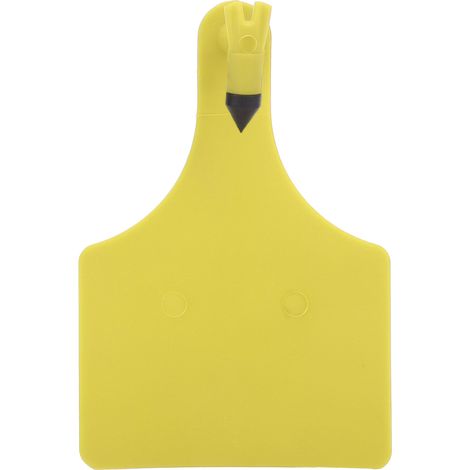 Étiquettes d'oreille vierges Extra larges pour animaux, 10 pièces, en TPU pour bétail, chèvre, mouton, bétail, jaune (1/5)