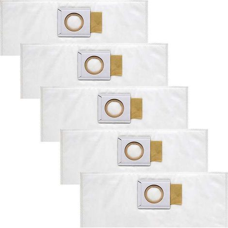 Lot de 5 sacs à poussière en papier filtrant pour aspirateur MAKITA VC1310L, VC2510L, VC2211M , DVC860LZ et DVC863LZ (1/2)